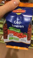 Mängden socker i Morgenland Gojibeeren, 100 GR Packung