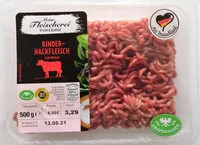 Mängden socker i Rinderhackfleisch, zum Braten