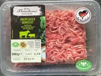 Mängden socker i Hackfleisch gemischt zum Braten