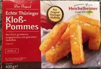 Mängden socker i Echte Thüringer Kloßpommes