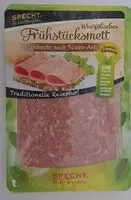 Mängden socker i Westfälisches Frühstücksmett gekocht nach Sülzen-Art