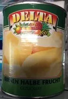 Mängden socker i Birnen halbe Frucht