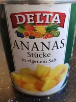 Mängden socker i Ananas-Stücke