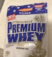 Mängden socker i premium whey strawberry vanilla