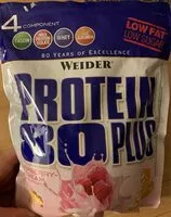 Mängden socker i Weider protein 80 plus