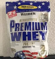 Mängden socker i Premium Whey Fresh-Banana
