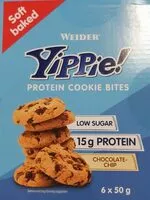 Mängden socker i Yippie protein cookies bites