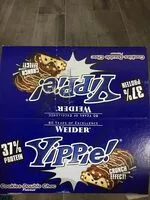 Mängden socker i Weider Yippie! Bar 12 X 70G Riegel Merken