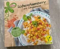 Mängden socker i Kichererbsencurry mit Langkornreis