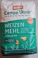 Mängden socker i Weizenmehl 1050