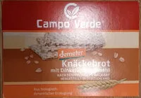 Mängden socker i Campo Verde Knäckebrot Dinkelkvollkornmehl