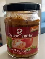 Mängden socker i Brotaufstrich Basilikum-Tomate