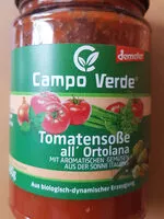 Mängden socker i Campo Verde Tomatensoße all Ortolana