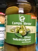 Mängden socker i Oliven „Bella di Cerignola“