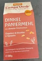 Mängden socker i Dinkel paniermehl