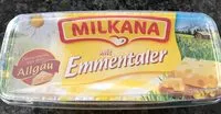 Mängden socker i Milkana mit Emmentaler & Allgäuer Milch