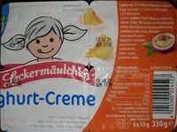 Mängden socker i Pfirsich-Maracuja Joghurt-Creme