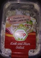 Mängden socker i Ensalada de puerro y jamón cocido