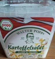 Mängden socker i Kartoffelsalat Gurke und Zwiebel