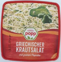 Mängden socker i Krautsalat griechischer Art