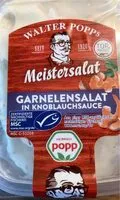 Mängden socker i Garnelensalat in Knoblauchsauce