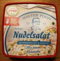 Mängden socker i Nudelsalat, Schinkenwurst & Gemüse