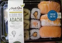 Mängden socker i 9 Sushi Box - Adachi