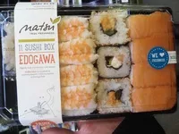 Mängden socker i Edogawa, Sushi Box Matsu, (4 nigri saumo- 4 nigris crevette-2 california roll- 1 futomaki)