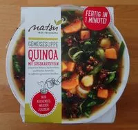 Mängden socker i Gemüsesuppe Quinoa mit Süßkartoffeln