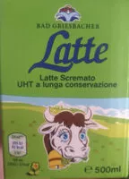 Mängden socker i Latte scremato