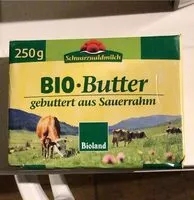 Mängden socker i Schwarzwaldmilch Freiburg Bio butter