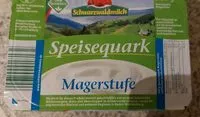 Mängden socker i Speisequark Magerstufe Schwarzwaldmilch