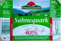 Mängden socker i Sahnequark