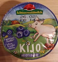Mängden socker i Schwarzwaldmilch  Kijo Heidelbeere