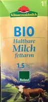 Mängden socker i Haltbare fettarme Bio-Milch