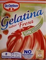 Mängden socker i Preparado para Gelatina sabor fresa