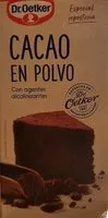 Mängden socker i Cacao en polvo