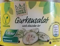 Mängden socker i ALDI King's Crown Gurkensalat nach dänischer Art