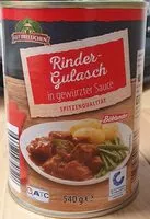 Mängden socker i Rinder-Gulasch in gewürzter Sauce