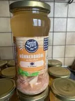 Mängden socker i Hühnerbrühe mit Hühnerfleisch