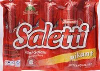 Mängden socker i Saletti pikant