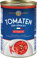 Mängden socker i Tomaten fein gehackt mit Peperoni