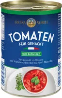 Mängden socker i Tomaten fein gehackt mit Kräutern