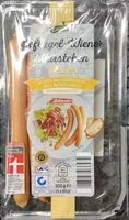 Mängden socker i Geflügel-Wiener Würstchen