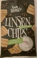 Mängden socker i Linsen-Chips - Sour Cream-Style