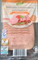 Mängden socker i Delikatess Schinkenwurst aus Geflügelfleisch