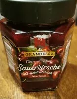 Mängden socker i Sauerkirsche - Fruchtaufstrich