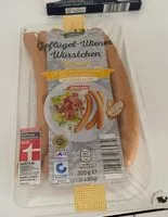 Mängden socker i Geflügel- Wiener Würstchen