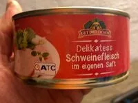 Mängden socker i Delikatess Schweinefleisch im eigenen Saft