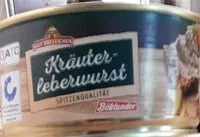 Mängden socker i Kräuter-Leberwurst